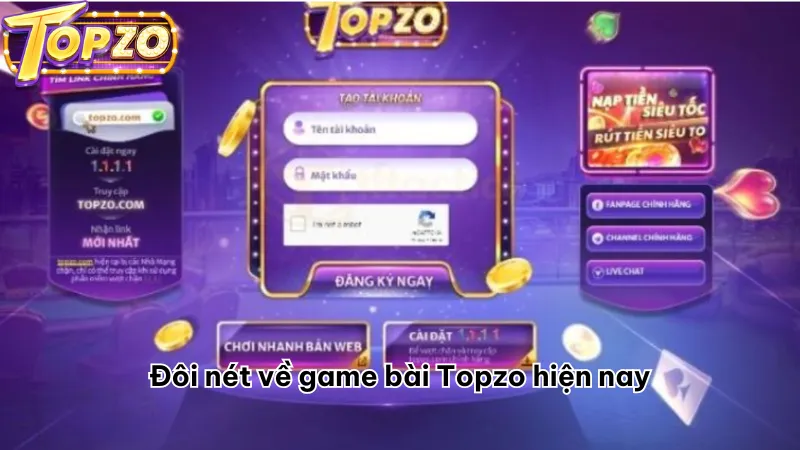 Đôi nét về game bài Topzo hiện nay