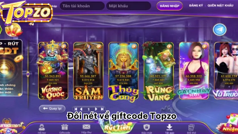 Đôi nét về giftcode Topzo